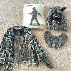 California Costumes Plaid and Gray Werewolf Kids Outfit